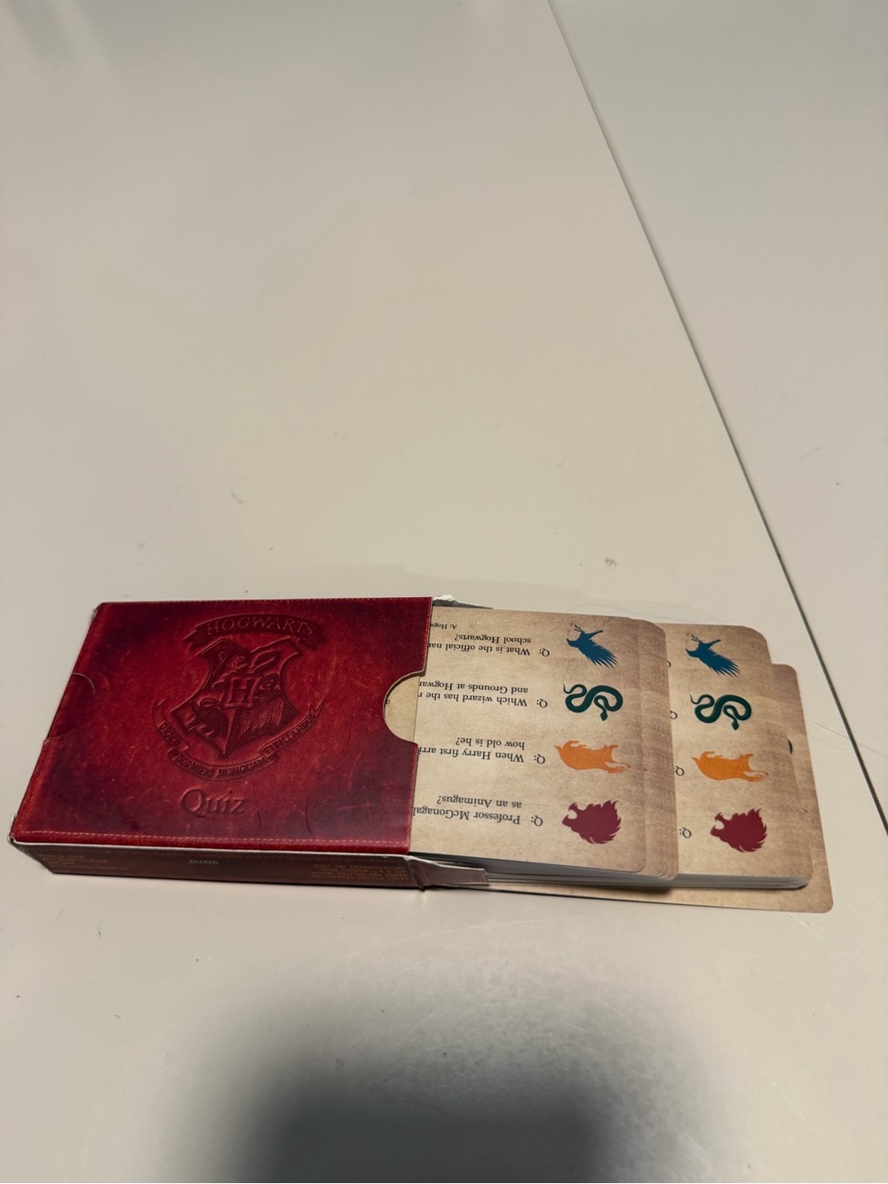 Wizarding World of Harry Potter Hogwarts Quiz Card Game Trivia
